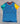 Blue t-shirt with colorful sleeves on a textured surface